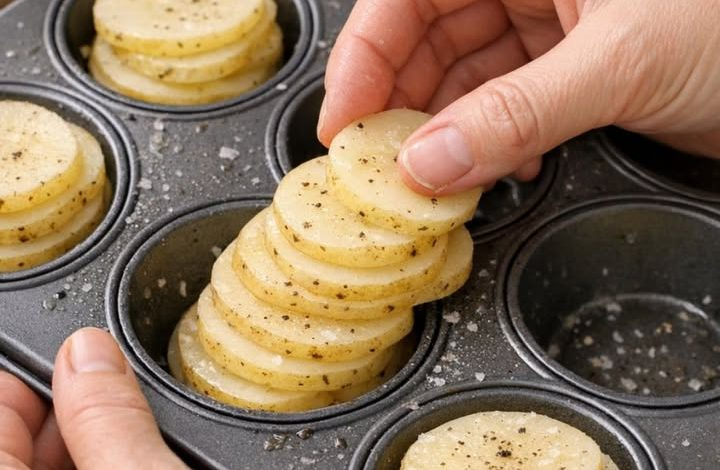 Layer potato slices with these 3 ingredients for a baked side dish you’ll crave again.